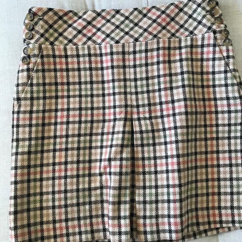Ann Taylor plaid skirt